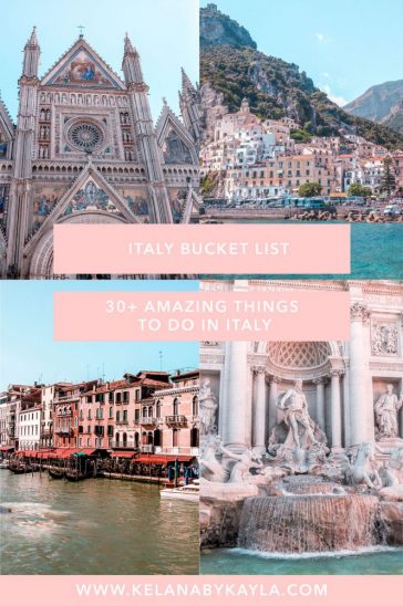 Italy Bucket List