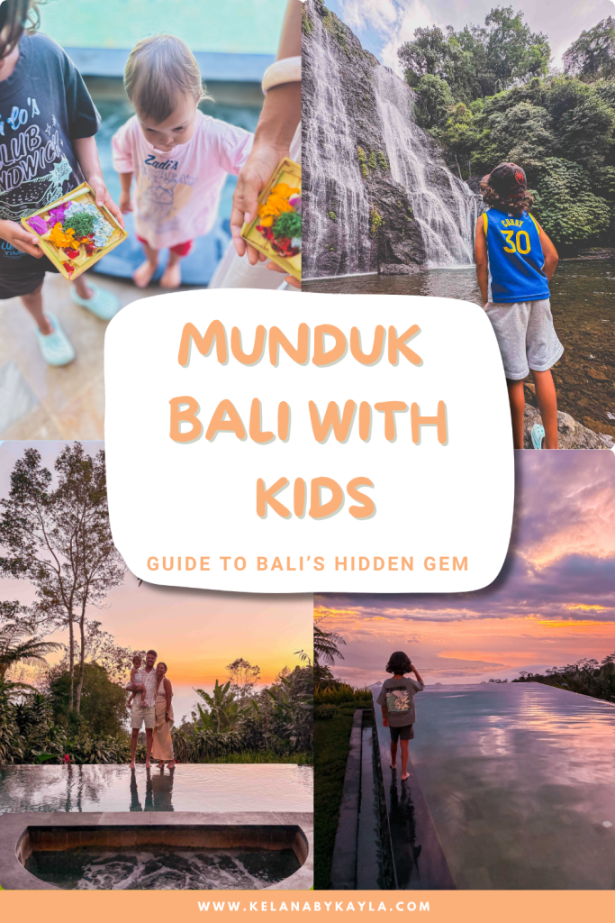 Munduk with kids guide, Bali's hidden gem Pinterest pin
